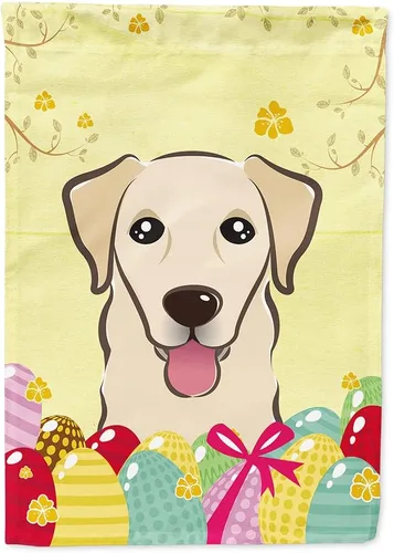 Miniatura 95 de Caroline's Treasures BB1920CHF - Bandera de caza de huevos de Pascua con diseño de bulldog francés, para casa, gran porche, para colgar en la pared