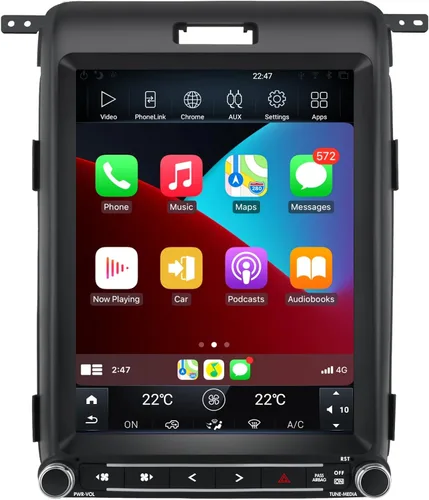 AWESAFE [4 GB+64 GB] para Ford F150 Radio Upgrade 2013 2014, Android 13 8 Core T Style 12.1 pulgadas Pantalla táctil Radio con Carplay Android Auto