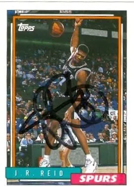 Autograph Warehouse 46089 J.R. Reid Autographed Basketball Card San Antonio Spurs 1993 Topps No .376