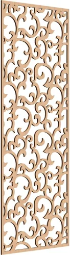 Miniatura 53 de Wheatland Paneles de pared decorativos de madera con calado, 9 3/8 pulgadas de ancho x 24 3/8 pulgadas de alto x 1/4 de alto, nogal