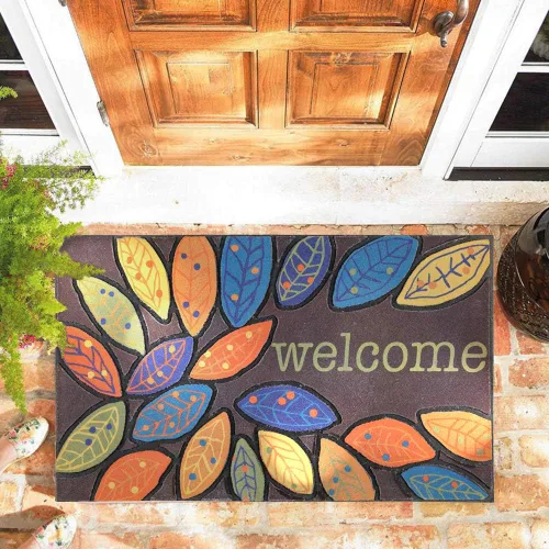 Miniatura 8 de CHICHIC Tapete para Puerta, Tapete de Bienvenida de 17x30 Pulgadas, Tapete para Puerta Delantera Exterior para Entrada del Hogar, Tapete Exterior
