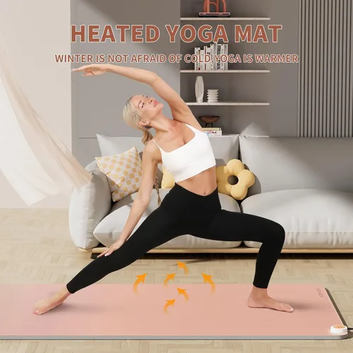 Miniatura 2 de Esterilla de yoga con calefacción, almohadilla de yoga cálida, alfombrilla de fitness más cómoda en invierno, yoga y meditación