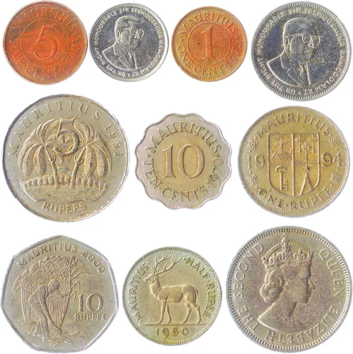 Miniatura 7 de Malta 10 Monedas Mixtas Moneda Maltesa Mils Céntimos Desde 1972