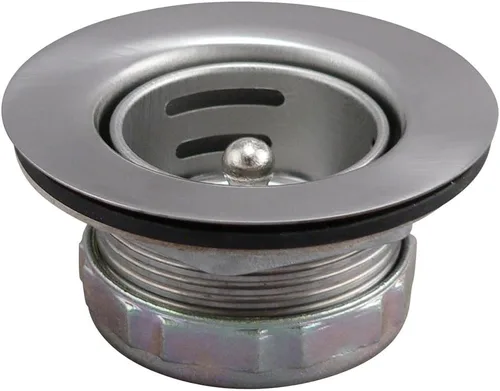 Miniatura 8 de Plumb Pak Keeney - Colador de fregadero de acero inoxidable Junior Duo de 878 piezas con canasta, se adapta a aberturas de 2 o 2-1/2 pulgadas, cromo