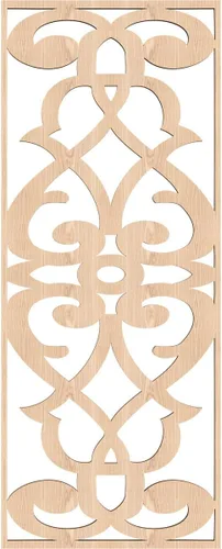 Miniatura 4 de 13 3/8 pulgadas de ancho x 34 3/8 pulgadas de alto x 3/8 pulgadas de alto x 3/8 pulgadas de alto, paneles de pared de madera de calado decorativo