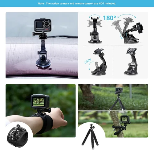 Miniatura 7 de AKASO kit de accesorios para cámara de deportes de acción al aire libre para Gopro Hero Session AKASO EK7000 CAMPARK Go Pro Hero 5 sumergible