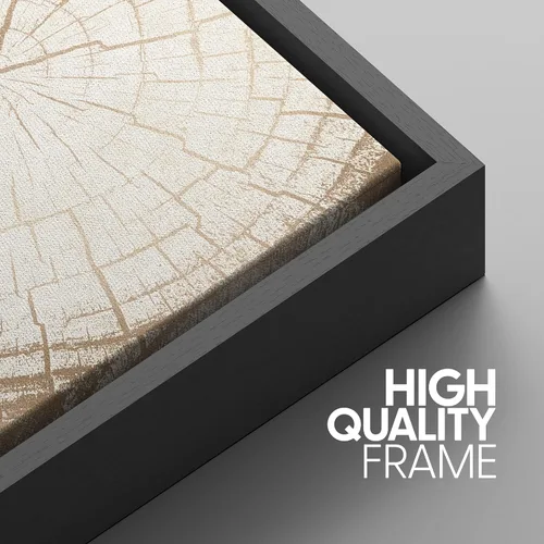 Miniatura 284 de SIGNWIN Lienzo enmarcado para pared, arte con pinceladas de flujo neutro en tonos beige abstractos, ilustraciones, arte moderno, decorativo