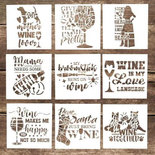 Miniatura 6 de Plantilla decorativa de plantillas de letras para manualidades, para álbumes de recortes, pintura en pasteles, madera, lienzo, piso, pared, azulejos