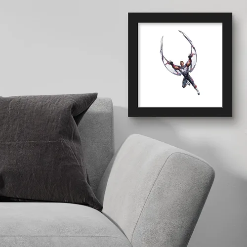 Miniatura 4 de Trends International Gallery Pops Marvel Comics Avengers - Póster de pared de Halcón, 12 x 12 pulgadas, versión enmarcada en negro
