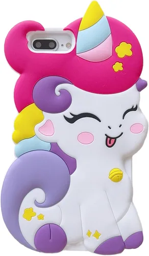 Miniatura 13 de Funda 3D linda de unicornio suave para iPhone 11 de 6.1 pulgadas, funda de silicona suave con diseño de unicornio de dibujos animados kawaii