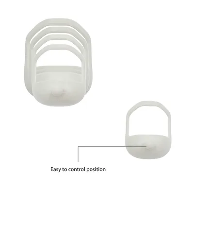 Miniatura 3 de Plantilla de estilo de barba para hombre Estilo de barba clara Herramienta de aseo transparente para barbilla, mejillas y escote de los hombres se