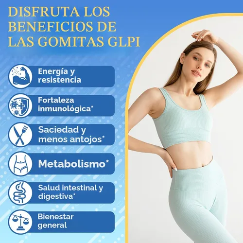 Miniatura 2 de GLP-1, suplemento de GLP-1 para mujeres y hombres Fórmula científica de 17 en 1, gomitas de GLP1 con berberina, Akkermansia para la absorción
