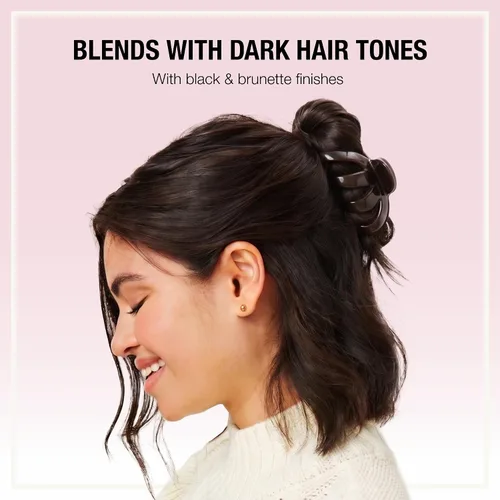 Miniatura 5 de Scunci by Conair - Pinzas de garra para mujer, accesorios para el cabello para mujer, pinzas para cabello grueso, clip de garra, color negro y Negro
