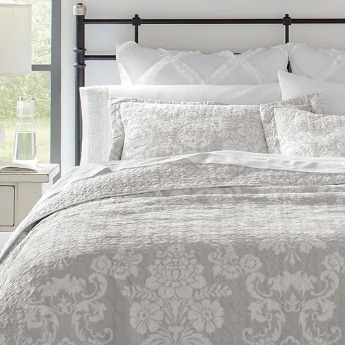Miniatura 9 de Laura Ashley - Juego de edredón individual, ropa de cama reversible de algodón con funda a juego, decoración ligera del hogar, ideal para todas