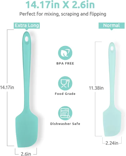 Miniatura 2 de Espátula de silicona extra grande de 14 pulgadas: U-Taste resistente al calor de 600ºF, flexible, para mezclar, remover, cocinar, raspar, hornear