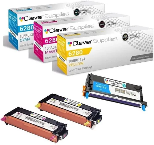 Miniatura 376 de CS compatible Xerox Phaser 6510/WorkCentre 6515 (106r03480) 2 cartuchos de tóner negro para Phaser 6510, WorkCentre 6515 2 negro