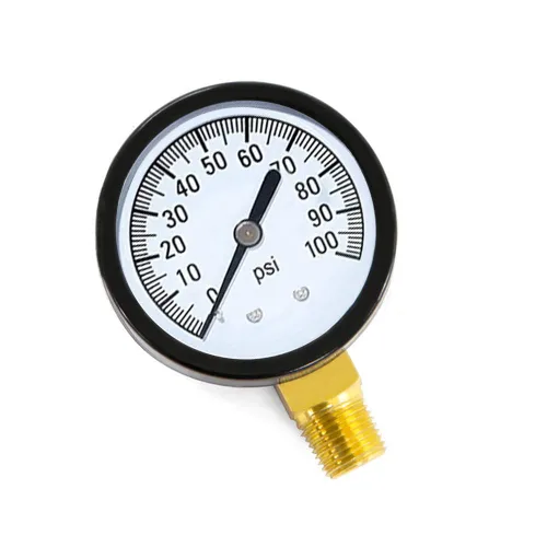 Miniatura 16 de Manómetro de presión de 1/4" NPT, lleno de glicerina, esfera de 2 1/2 pulgadas, 0-30 psi, caja de acero inoxidable 304, montaje trasero central