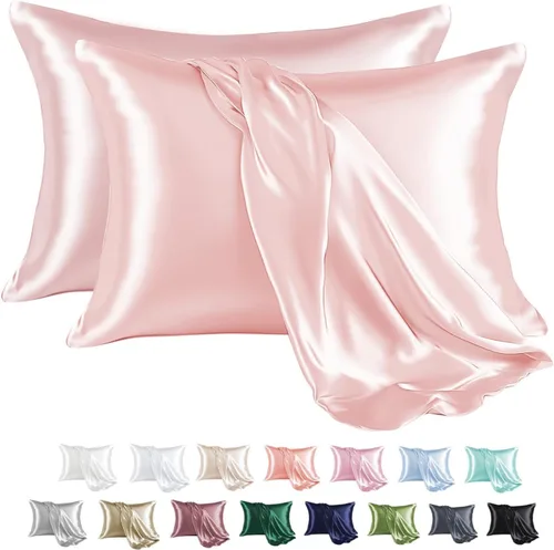Miniatura 59 de MR&HM - Funda de almohada de satén 16- verde floral