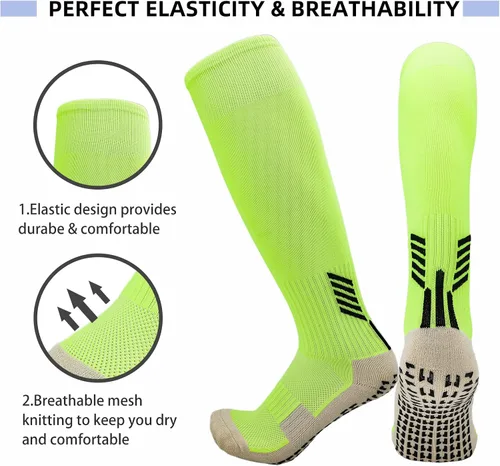 Miniatura 3 de AIMISICAR Calcetines de fútbol antideslizantes almohadillas de agarre antideslizante calcetines deportivos para niños jóvenes y adultos para fútbol