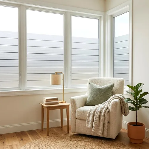 Miniatura 5 de Película de privacidad para ventana, esmerilada, tiras anchas, no adhesivas, extraíble, para ventana, película de vidrio para puerta, bloqueo UV