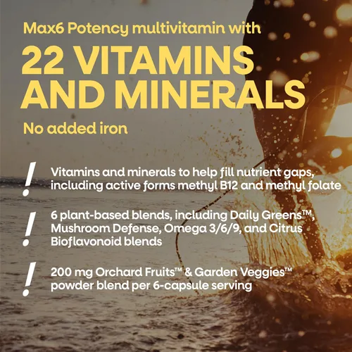 Miniatura 5 de Nature's Way ¡Alive! Max6 Potency - Multivitamínico completo para adultos, sin hierro añadido, vitaminas antioxidantes A, C, E, vitaminas B