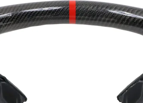 Miniatura 8 de IKON MOTORSPORTS, Volante compatible con Honda Civic de 10ª generación 2016-2021, volante de fibra de carbono sintética tipo ante con costuras rojas