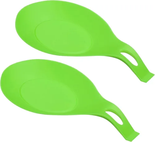 Miniatura 32 de uxcell Soporte de cuchara de silicona, 7.68 x 3.74 pulgadas, resistente al calor, soporte para utensilios de cocina, espátula, soporte para cucharón