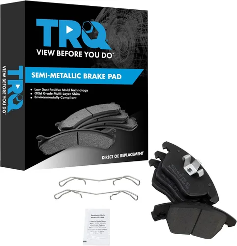 Miniatura 134 de TRQ Pastillas de freno delanteras semi metálicas compatibles con Ford Expedition 2018-2021 F-150 2018-2020 Lincoln Navigator 2018-2022