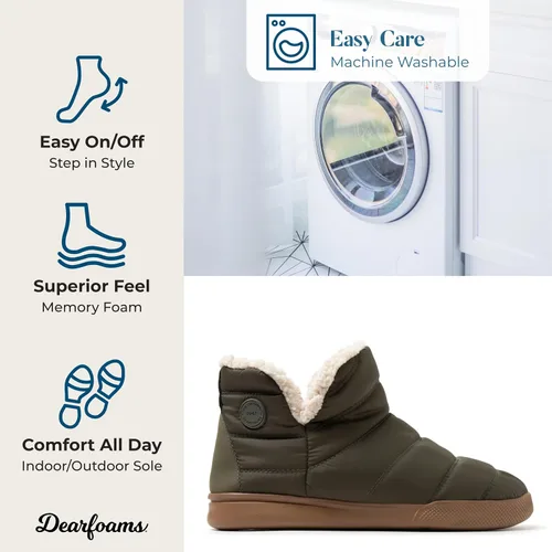 Miniatura 2 de Dearfoams Bryant - Pantuflas deportivas de nailon con espuma viscoelástica para hombre