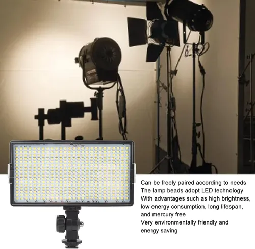 Miniatura 5 de Luz de video LED 32 W 416 unids Panel plano LED lámpara de luz de iluminación de fotografía Panel de iluminación de cámara Luz de relleno