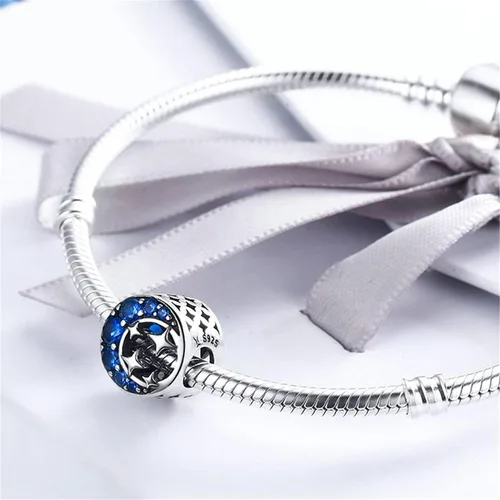 Miniatura 42 de BISAER Hamsa - Dije de mano de plata de ley, piedras preciosas azules de mal de ojo, se adapta a brazalete, pulsera, collar
