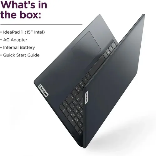 Miniatura 8 de Lenovo Ideapad 1 - Laptop HD de 15.6 pulgadas, Intel Celeron N4500, DDR4 de 4 GB, eMMC de 128 GB, W11HS, Microsoft Office 365 de un año, azul