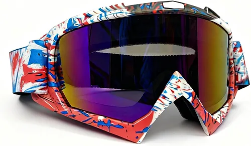 Miniatura 23 de Gafas de motocross - Gafas para motocicleta de tierra para hombres, mujeres y jóvenes - MX para todoterreno, conducción en pistas y carreras