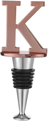 Miniatura 11 de Miicol Tapón para Botella de Vino, Tapón para Prosecco, Tapón de Vino de Oro Rosa, Tapón de Champán Personalizado, Tapón de Vino con Inicial, Regalo
