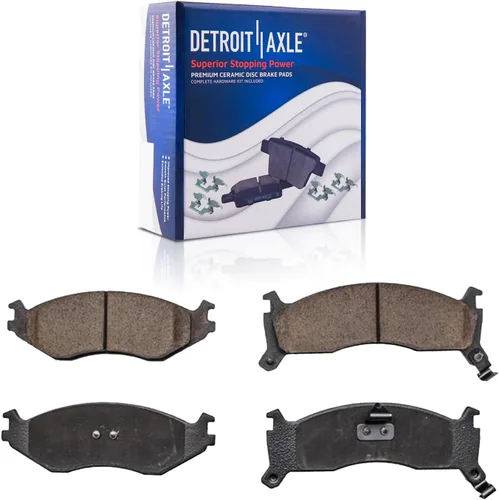 Miniatura 4 de Detroit Axle - Kit de freno delantero de 4 piezas para Dodge Caravan Plymouth Voyager 1991-1995 1991-1993 Grand Voyager, rotores de freno de disco
