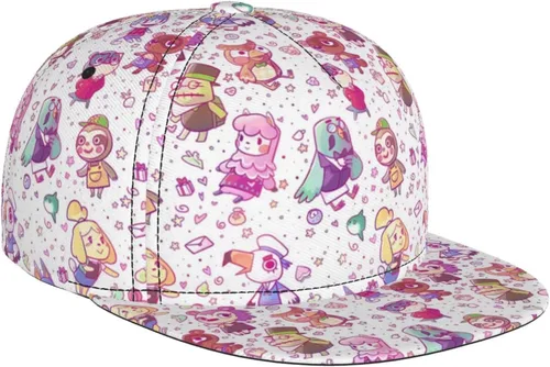 Miniatura 11 de Cartoon Animal Baseball Cap for Men Women Classic Snapback Hip Hop Flat Bill Brim Adjustable Visor Beach Trucker Hat
