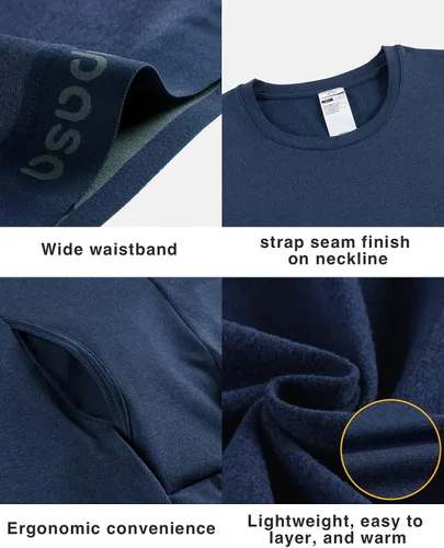 Miniatura 5 de LAPASA Men's Thermal Underwear Set Soft Fleece Lined Long Johns LightMidHeavy Weight Base Layer Top & Bottom M11M24M57