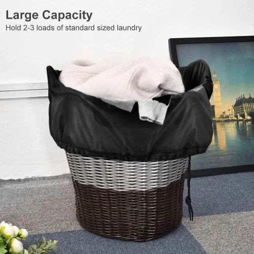 Miniatura 5 de OTraki Bolsas de lavandería XL de viaje, paquete de 2 de 28 x 45 pulgadas, de uso pesado con cordón de ajuste, gran bolsa organizadora resistente a