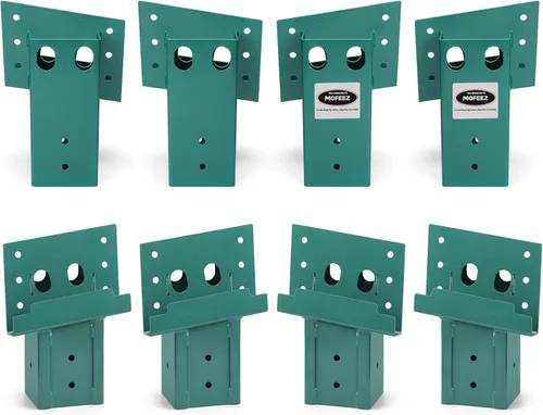Miniatura 9 de Mofeez Soportes de Ángulo Compuesto para Exteriores 4x4 para Puestos de Caza de Venados, Casetas de Caza, Refugio de Tiro (Juego de 8)