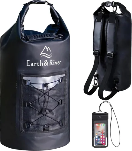Miniatura 29 de EARTH&RIVER Mochila seca impermeable de alta calidad, extra gruesa, protección para todas las actividades acuáticas y campamentos, bolsa seca ligera
