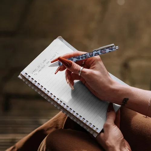 Miniatura 7 de WY WENYUAN Lindos bolígrafos con purpurina, bolígrafos de punta fina de escritura suave con tinta negra de secado rápido, bolígrafos estéticos
