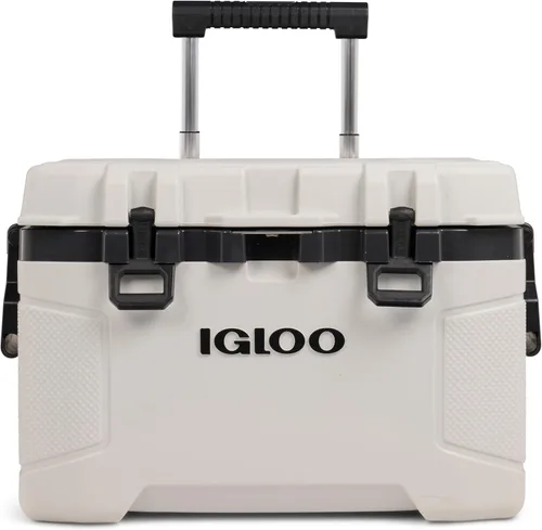 Miniatura 14 de Igloo Trailmate - Hielera con ruedas de 52 cuartos de galón, con carcasa dura aislada, color carbonita Carbonita 52Qt