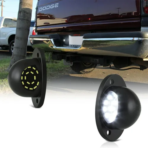 Miniatura 10 de Espejo lateral LED intermitente, luz de charco para conductor y pasajero, lente transparente para 68064948AA 68064949AA compatible con Dodge Ram