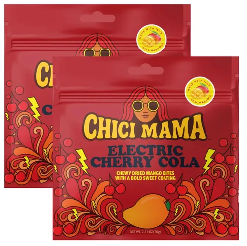 Miniatura 15 de Chici Mama Blue Raspberry Limeade - Bocadillos de mango, paquete de 2 – Hecho con mango real Golosinas masticables y jugosas alternativas Sin