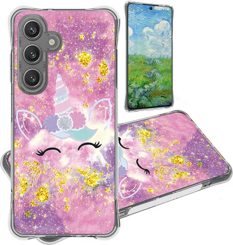 Miniatura 90 de jioeuinly JSF-DJS - Funda compatible con Nothing Phone 2a con protector de pantalla de vidrio templado, policarbonato duro + silicona suave, soporte