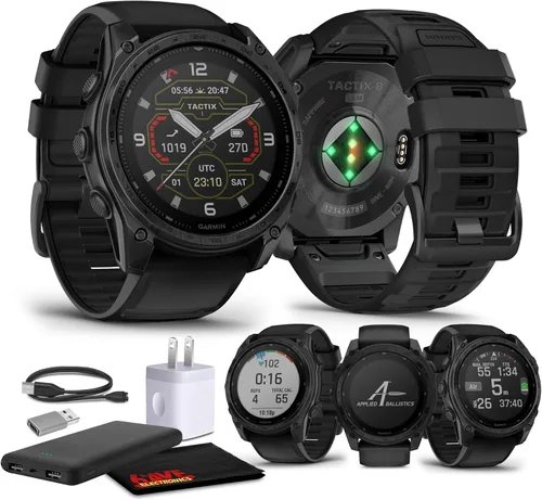 Miniatura 10 de Garmin Tactix 8 - Reloj inteligente con pantalla AMOLED de 1.850 in, linterna incorporada, 16 días de duración de la batería, reloj inteligente