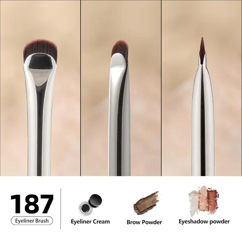 Miniatura 3 de Albeaut Pincel delineador de ojos, delineador de ojos en forma de media luna y pincel para cejas, crea sin esfuerzo un delineador perfecto