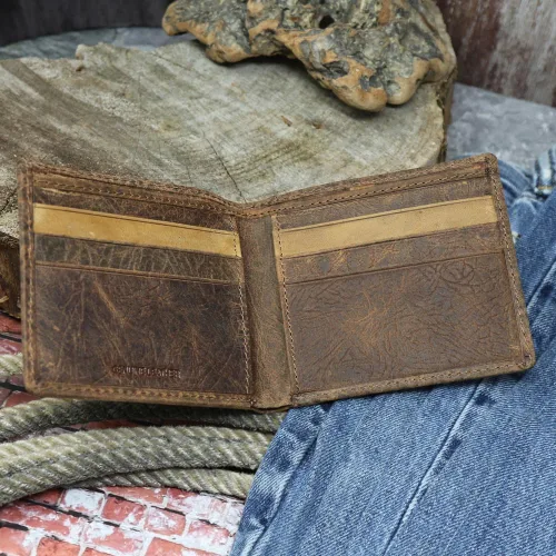 Miniatura 54 de HOOEY Cuero Bi-Fold Hombre, Hands-Up- Estampado Nómada, Talla única, 2812937