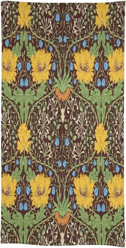 Miniatura 159 de Mantel Floral Retro de Pájaros, Diseño Original Bohemio William Morris Estampado Cubierta de Mesa para Hogar Picnic Fiesta Comedor Cocina William