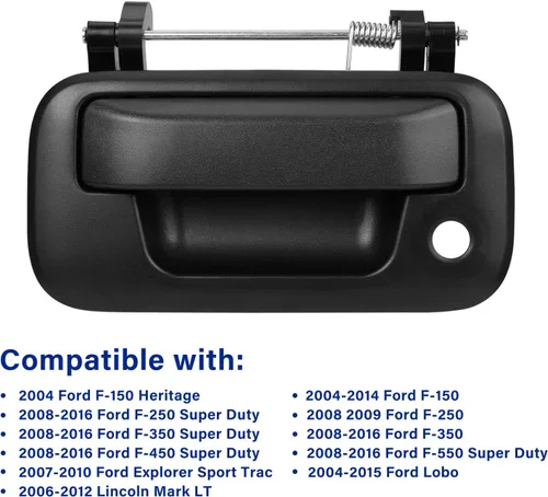 Miniatura 6 de Pestillo de manija para portón trasero compatible con Ford F150 F250 F350 F450 F550 Super Duty Explorer Lobo 2004-2016, Lincoln Mark LT Reemplazo #